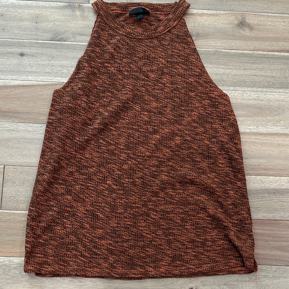 Topshop Marled Rust orange Tank Top 4 for $20